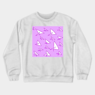 purple white abstract texture line art design Crewneck Sweatshirt